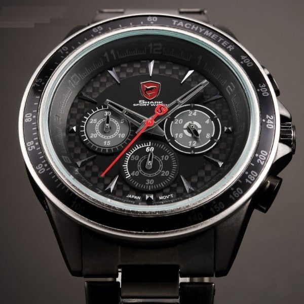 Reloj Original Shark Sh244 Correa Metal 3atm Analogo