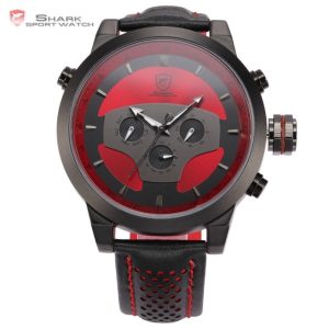 Reloj Shark Sh207 Requiem Correa Cuero 3atm Analogo - Relojes - Ecuador
