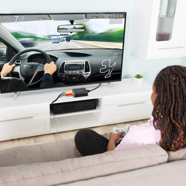 Convertidor De Video Av Video Compuesto Audio Rca A Hdmi