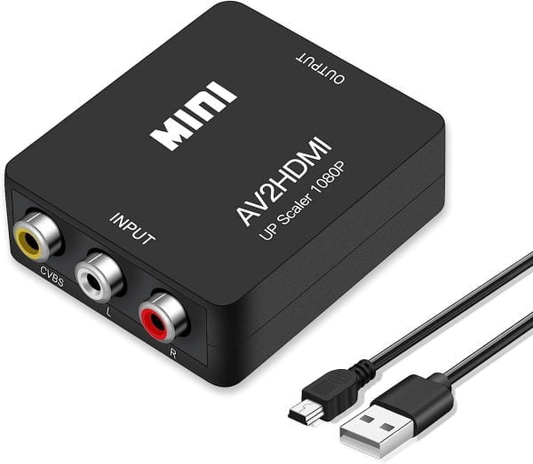 Convertidor De Video Av Video Compuesto Audio Rca A Hdmi