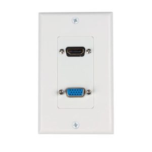 Faceplate Toma Con Socket Vga Conector Hembra Hdmi Hembra - Accesorios - Ecuador