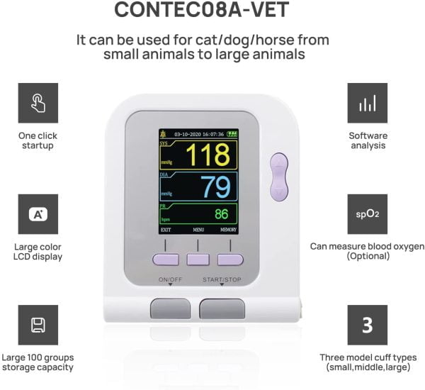 Tensiómetro Digital Contec Medidor Presión Sanguinea Ce Fda