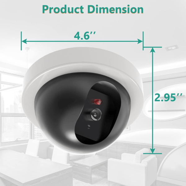 Camara De Seguridad Falsa Vigilancia Led Intermitente Simulacion