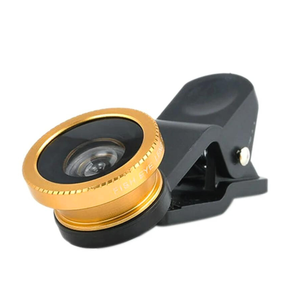 Lente Ojo De Pez 3 En 1 Universal Iphone Monopod Macro Wide