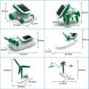 Robot Solar 6 En 1 Kit Educacional Robot Carro Lancha Viento