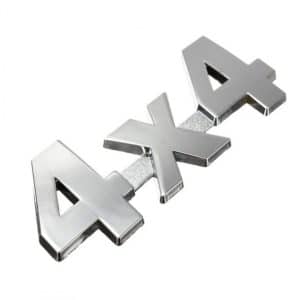 Emblema Logo 4×4 4 X 4 Cromado Adhesivo 3m Tuning Plateado - Accesorios - Ecuador