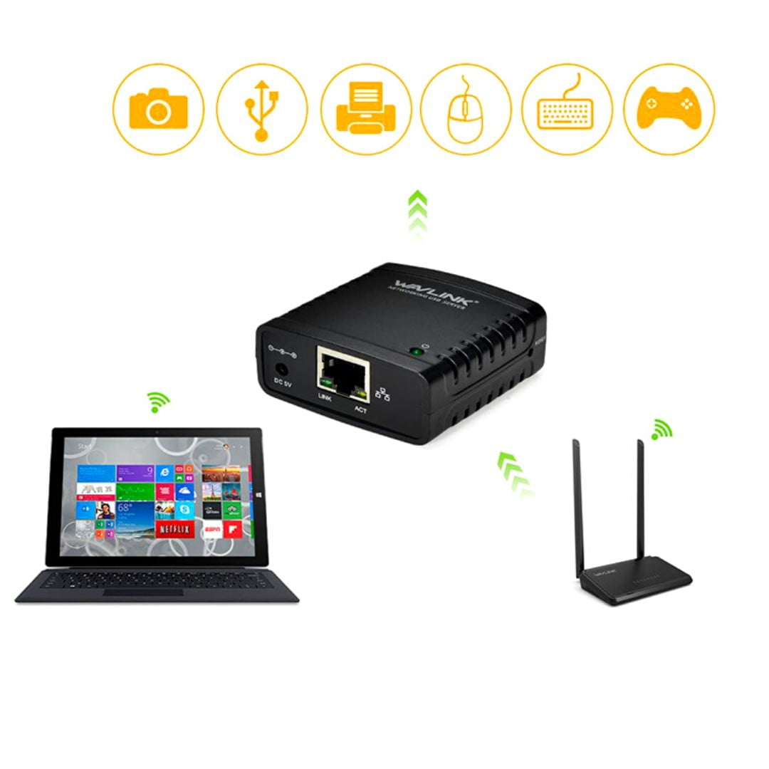 Print Server Servidor Impresora Usb Lan Hub - Escritorio - Ecuador
