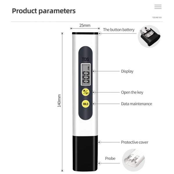 Medidor De Pureza Del Agua Tds Purificadores