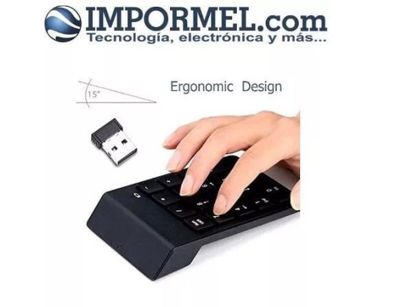 Impormel Teclado Numérico Inalambrico 18 Teclas Pc Laptop