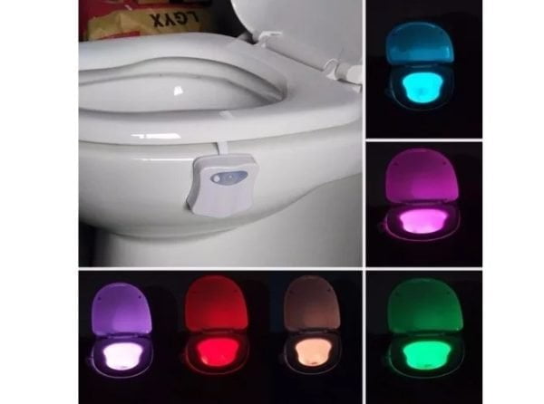 Lampara Led Baño Sensor De Movimiento Colores
