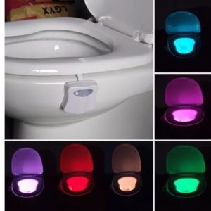 Lampara Led Baño Sensor De Movimiento Colores - Accesorios - Ecuador
