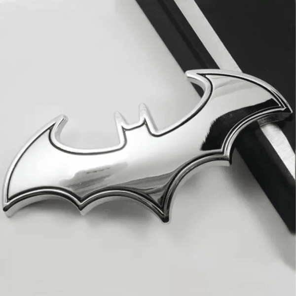 Emblema Logo Batman Cromado Adhesivo 3mm Tuning