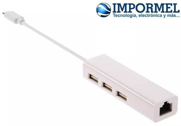 Adaptador Usb C 3.1 A Ethernet Internet Red Macbook Hub