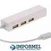 Adaptador Usb C 3.1 A Ethernet Internet Red Macbook Hub
