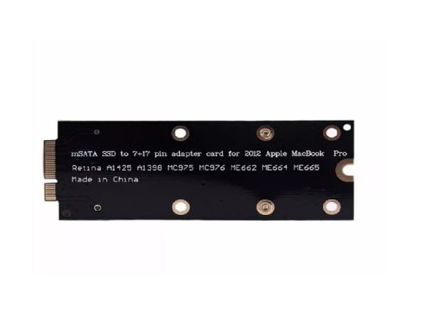 Adaptador Msata A Ssd Macbook Pro Retina 2012 Imac A1398 Mc9