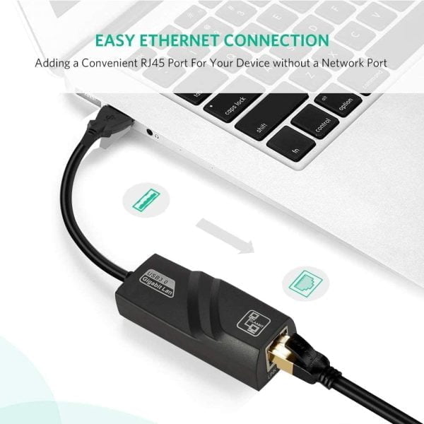 Adaptador De Usb 3.0 A Lan Gigabit 5gbps Windows Mac