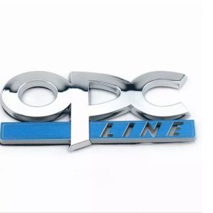 Emblema Logo Opc Line Cromado Adhesivo 3m Tuning Plateado - Accesorios - Ecuador