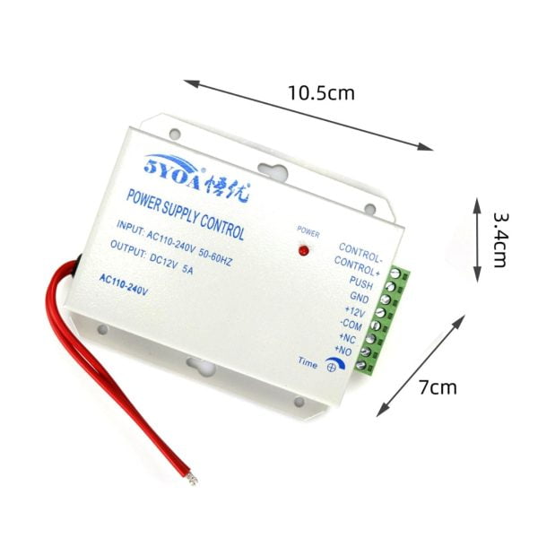 Fuente De Alimentacion Y Control Puerta De Acceso 12v 3a