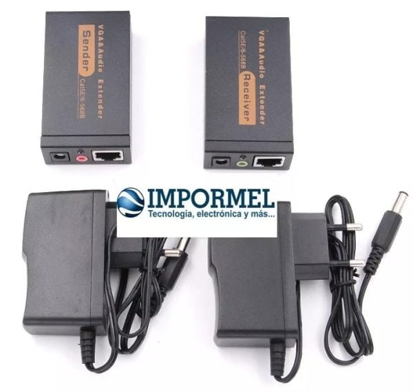 Extensor Vga Mediante Utp Cable Red 100 Metros Activo