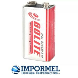 Pila bateria GOLITE 400mAh 9V 6F22 extra duracion