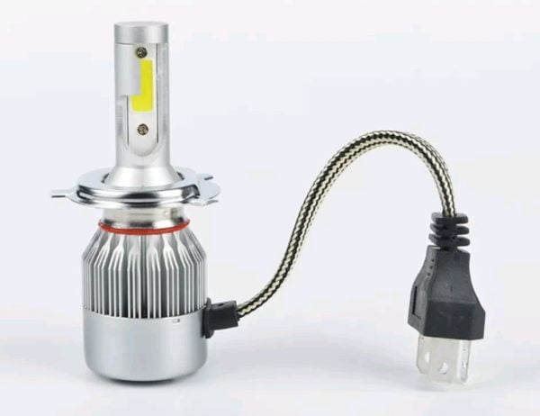 Kit Focos Led 8000 Lm De Poder 6500k H4 30000h 12v 24v Cob