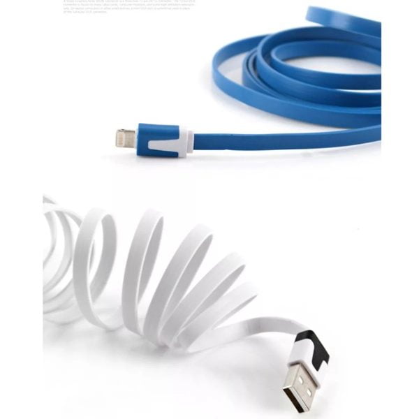 Cable Plano Usb Iphone 5 6 Ipad 4 Carga Y Datos