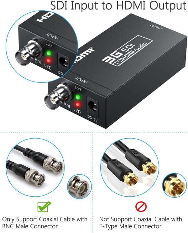 Convertidor 3g Mini Sdi A Hdmi Full Hd 1080p Sdi Esynic