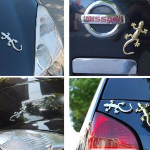 Emblema Logo Lagarto Cromado 3m Tuning Plateado