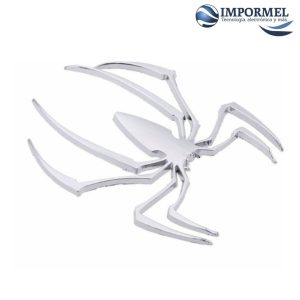 Emblema Logo Araña Cromado Adhesivo 3d Plateado - Accesorios - Ecuador