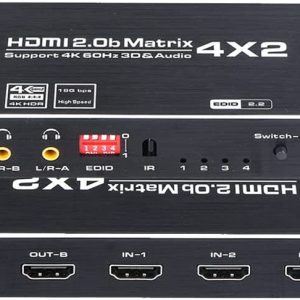 Switch Splitter Hdmi Matriz 4×2 Con Control Remoto Hdmi V1.4 - Audio y Video - Ecuador