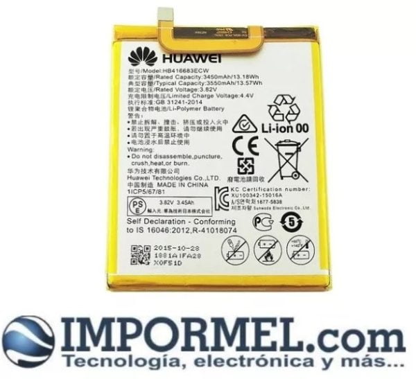 Bateria Huawei Nexus 6p Hb416683ecw H1511 H1512