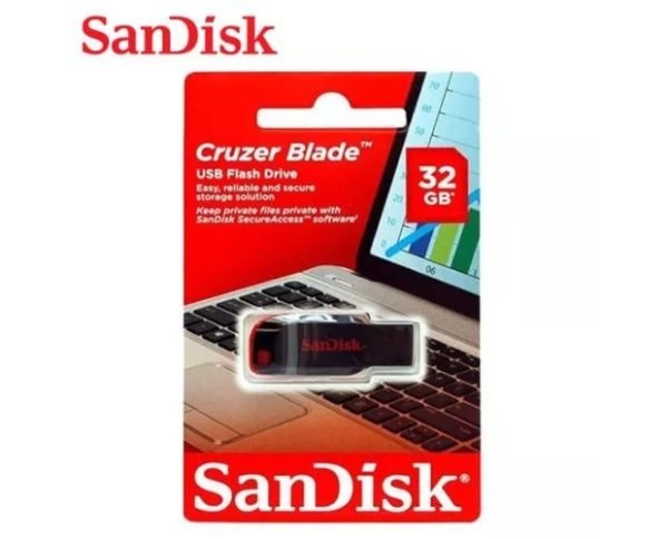 Pendrive 32gb Sandisk Original 2.0 Flash Cruzer Glide Sdcz50