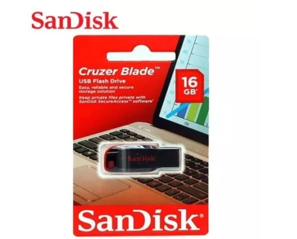 Pendrive 16gb Sandisk Original 2.0 Flash Cruzer Glide