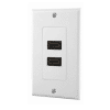 Faceplate Hdmi Doble Dos Tomas Conectores Hembra