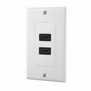 Faceplate Hdmi Doble Dos Tomas Conectores Hembra