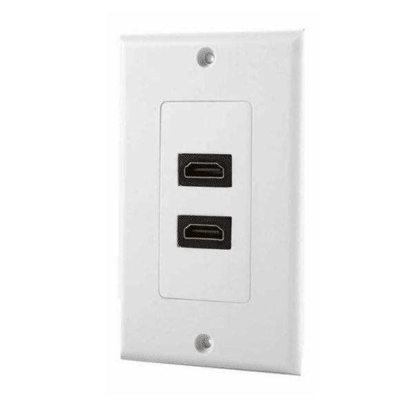 Faceplate Hdmi Doble Dos Tomas Conectores Hembra