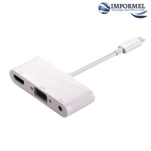 Adaptador Convertidor C Usb Para Macbook 4 En 1 HDMI VGA USB - Accesorios - Ecuador