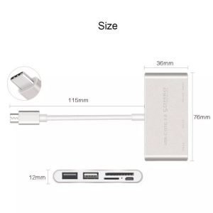 Adaptador Hub Tipo C Usb Para Macbook Adaptador 5 En 1 - Accesorios - Ecuador