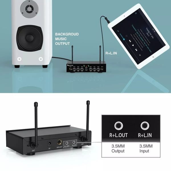 Sistema De Audio Microfono Inalambrico Fifine K038 Corbata