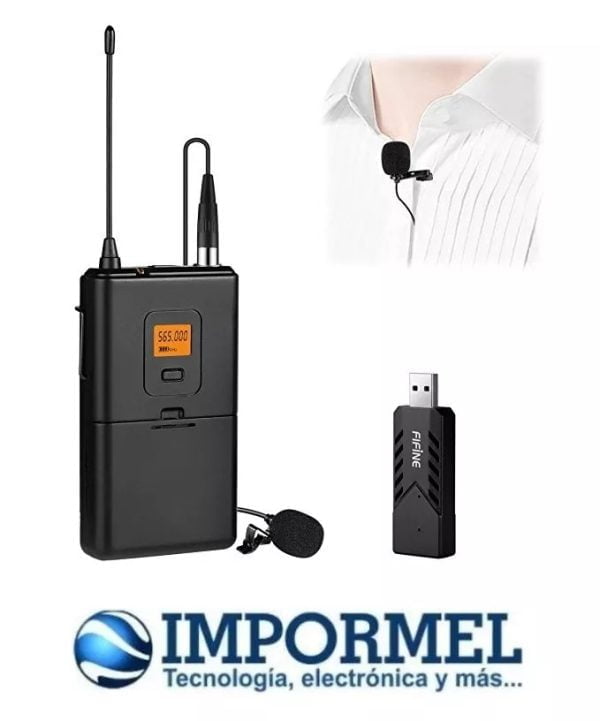 Microfono Corbatero Lavalier Wireless Inalambrico Usb Fifine
