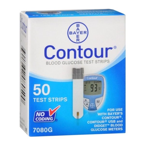 50 Tirillas Reactivas Glucometro Bayer Contour Tiras Glucosa