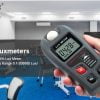 Luxómetro Digital Medidor Luz Iluminacion Camara 200k Lux