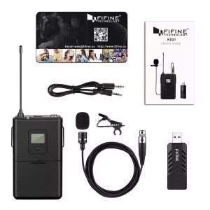 Microfono Corbatero Lavalier Wireless Inalambrico Usb Fifine - Audio y Video - Ecuador