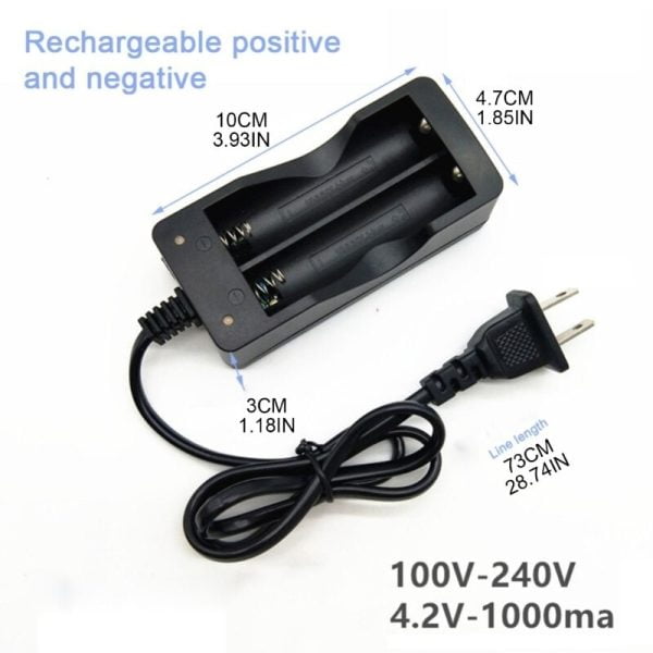 Cargador Bateria Recargable 3.7v 18650 16340 14500 Doble