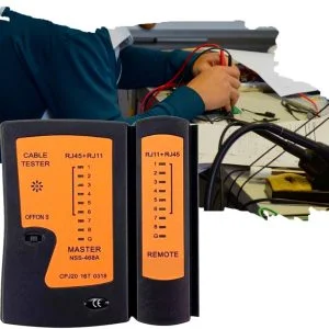 Comprobador De Cables De Red Lan Tester Rj45 Rj11 Cable