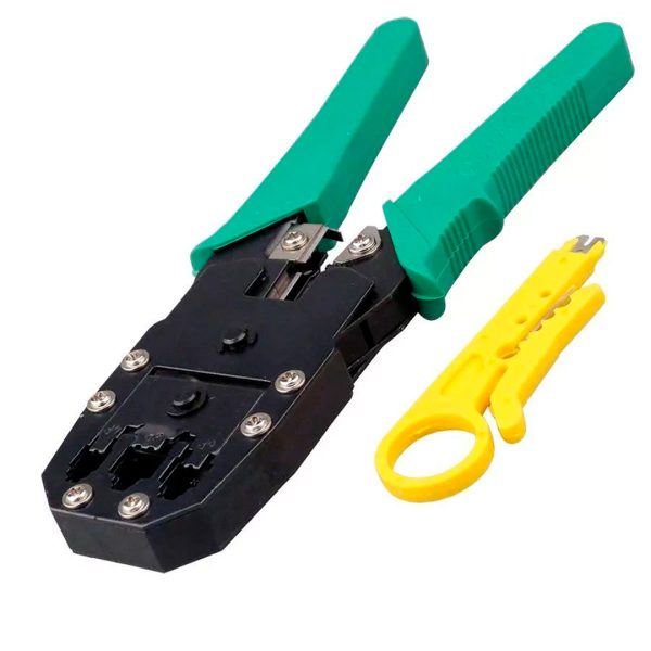 Ponchadora Crimpadora Profesional Cable Red Rj45 Rj11 Utp