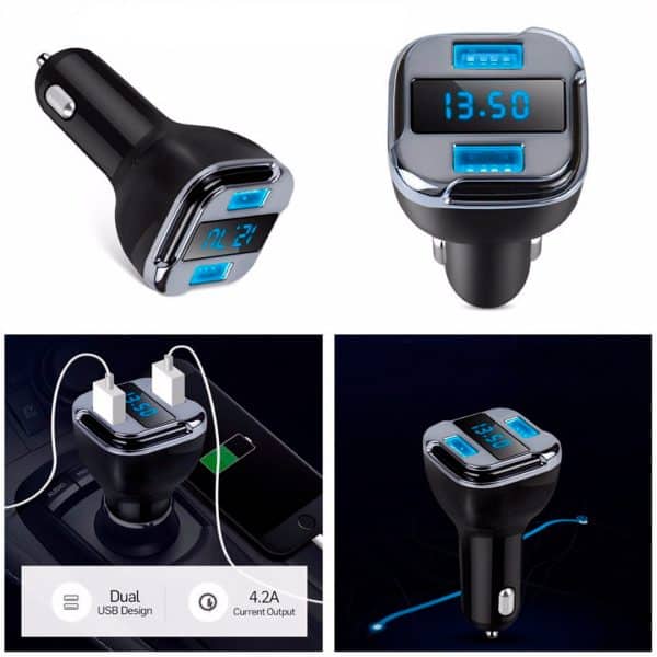 Gps Tracker Ubica Auto Parqueo Cargador Dual Usb Bateria