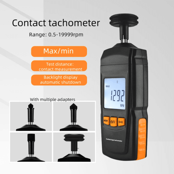 Tacometro Digital De Contacto 0.5 ~ 19999 Rpm Smart Sensor