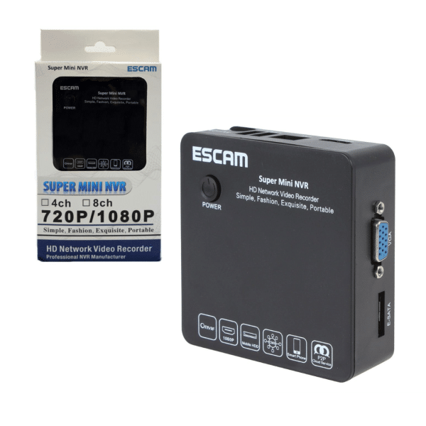 Min Nvr Portatil 8ch Hd 5mp 1080p 960p H.264 Escam Onvif