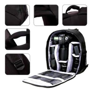 Mochila Estuche Para Cámara Dslr Lentes Nikon Canon Sony - Fotografia - Ecuador